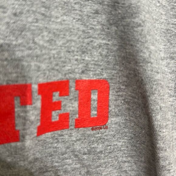 Alstyle Mens Gray‎ Short Sleeve Accepted Movie Promo Ringer T-shirt Large - Picture 3 of 8